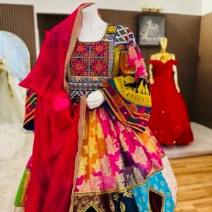 Elegant Traditional Afghan Dress