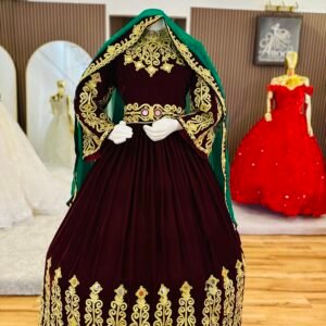 Elegant Traditional Afghan Dress