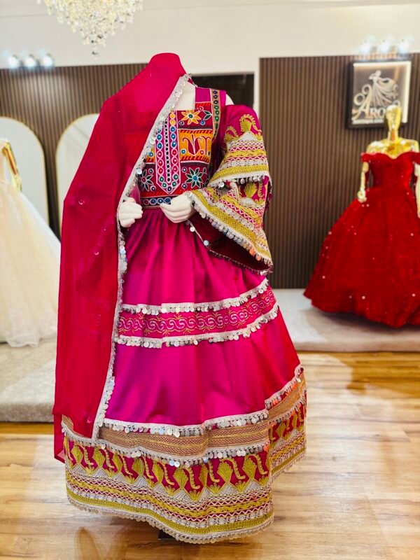 Elegant Traditional Afghan Dress